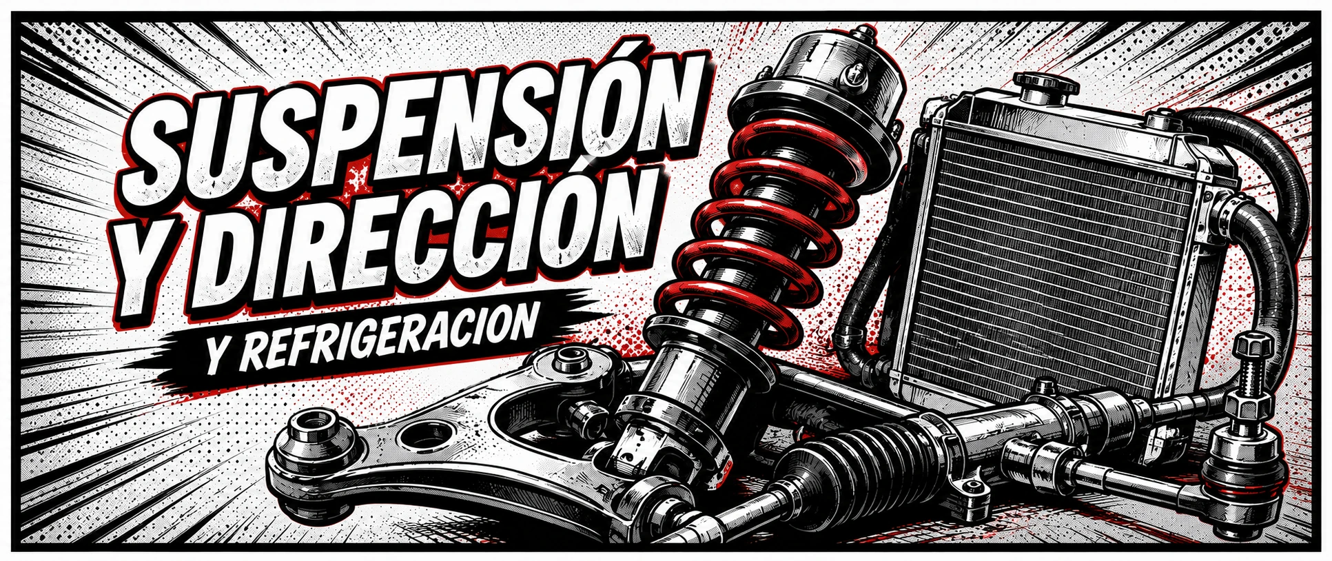 Suspensión, dirección y refrigeración