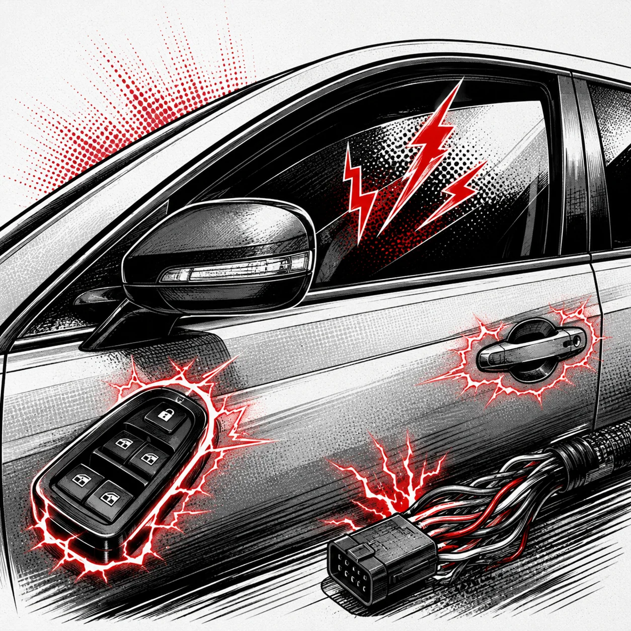 Fallas en vidrios, cierre o espejos eléctricos